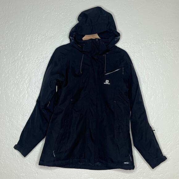 Salomon Fantasy Women’s Waterproof Insulated Ski Snowboard Jacket Black XL - Picture 2 of 11